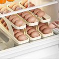 thumbnail image 3 of Refrigerator Egg Organizer with Automatic Rolling Feature, Space-Saving Storage Container for Eggs, 3 of 5