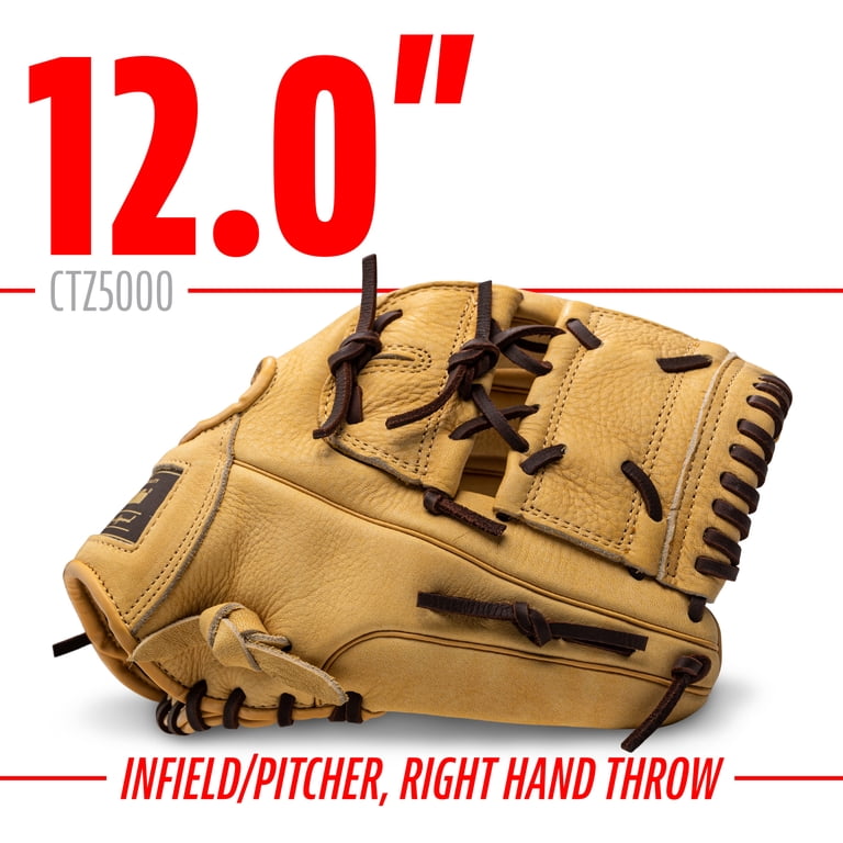 Franklin Sports CTZ5000 Cowhide Leather Baseball Infield Glove, 12