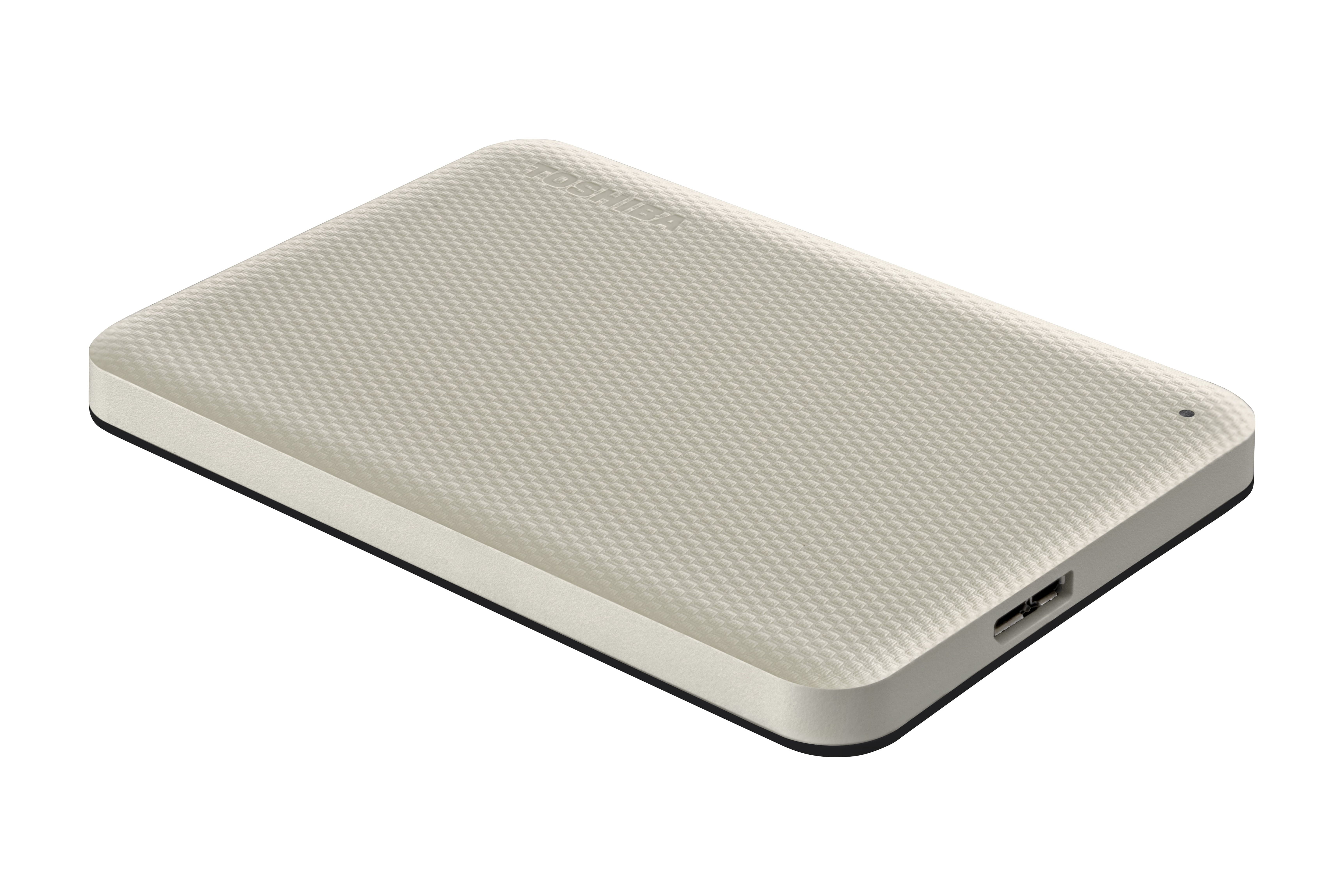 Toshiba CANVIO Advance Plus - Portable External Hard Drive 2TB USB 3.0 -  White (Includes both USB-A and USB-C Cables)
