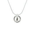 thumbnail image 2 of Delight Jewelry Silvertone Baby Panda Bear Sitting Laugh Ring Charm Necklace, 18", 2 of 4
