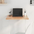 thumbnail image 1 of vidaXL Table Top Light Brown 60x60x(2-4) cm Treated Solid Wood Oak, 1 of 5