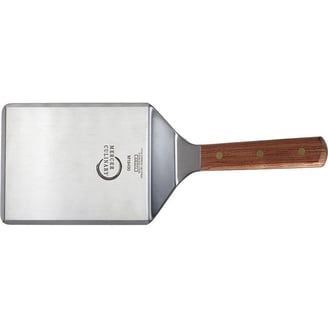 Stainless Steel Lab Spatula With Wooden Handle, 7" Offset Bayonet Blad 11 Total Length