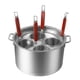 thumbnail image 2 of Colador de espaguetis Strade Fareast Limited de Acero inoxidable con 4 agujeros, 2 of 8