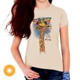thumbnail image 2 of Del Sol Youth Girls Crew Tee - Good to see You, Natural T-Shirt - Changes from Black & White to Vibrant colors in the Sun - 100% Combed, Ring-Spun Cotton, Short Sleeve, 2 of 3