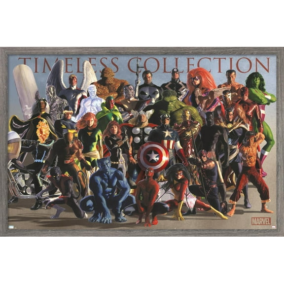 Marvel Comics - Group Wall Poster, 22.375" x 34", Framed