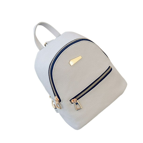 Women s New Fashion Causal Backpack Travel Handbag Mini School Bags Daypack for Girls Grey Walmart