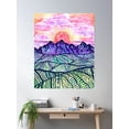 thumbnail image 2 of Sunset Fantasy Poster Wall Art, Modern Wall Decor, 16x24 UNFRAMED, 2 of 3