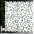 thumbnail image 4 of Ambesonne Hawaiian Colors Shower Curtain, Scattered Leaves, 69"Wx70"L, Laurel Green and Blush, 4 of 5