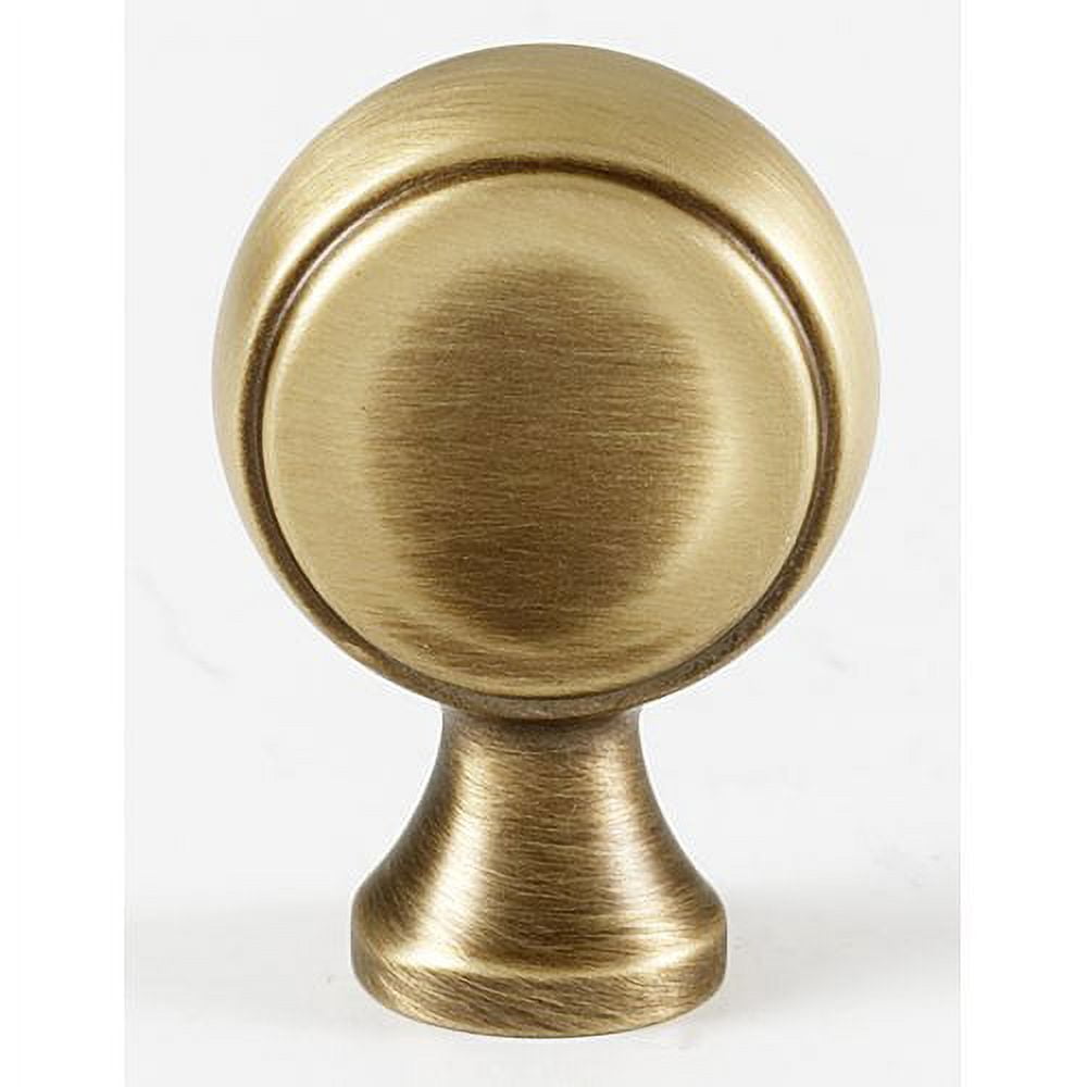 Alno A980-BARC Royale 7/8" Solid Brass Elegant Side Disc Cabinet Knob / Drawer Knob -