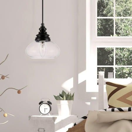 

Bestco Semi Flush Mount Ceiling Light with Glass Shade for Living Room Bedroom Kitchen