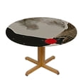 thumbnail image 3 of HAOXIT Table Cloth Round Tablecloth Christmas Tablecloths for Round Tables Small Round Tablecloth Table Cover for Outdoor 46-50, 3 of 8