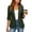 Blackish Green, variant on Blazers for Women Elegant Business Casual, Open Front 3/4 Sleeve Suit Jacket Cropped Blazers Office Work Cardigan Jacket Daily Travel Outfits