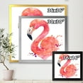 thumbnail image 4 of Designart 'Abstract Portrait of Pink Flamingo I' Farmhouse Framed Art Print, 4 of 4