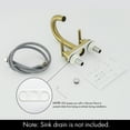 thumbnail image 5 of KES Gold Bathroom Faucet Modern 4 inch Centerset Vanity Faucet Brass Construction Brushed Gold Finish (Sink Drain Not Included), 5 of 11