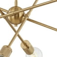 thumbnail image 4 of Atlas Lighting and Home 8-Light Starburst Ceiling Chandelier - 22" - Burnished Brass Finsih, 4 of 4