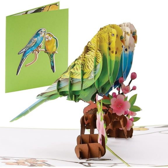 IOYOUNOW Lovely Birds Pop Up Card – 5x7 Inches Adorable 3D Greeting Card for All Occasions - Best Paper Greetings for Your Loved Ones - Perfect for Birthdays, Anniversaries, and More