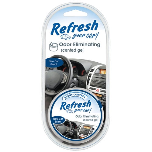 Refresh Your Car! New Car Scent Gel Air Freshener, 3.5 Oz.