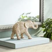 Kensington Hill Global Elephant 9" Wide Matte Light Brown Figurine