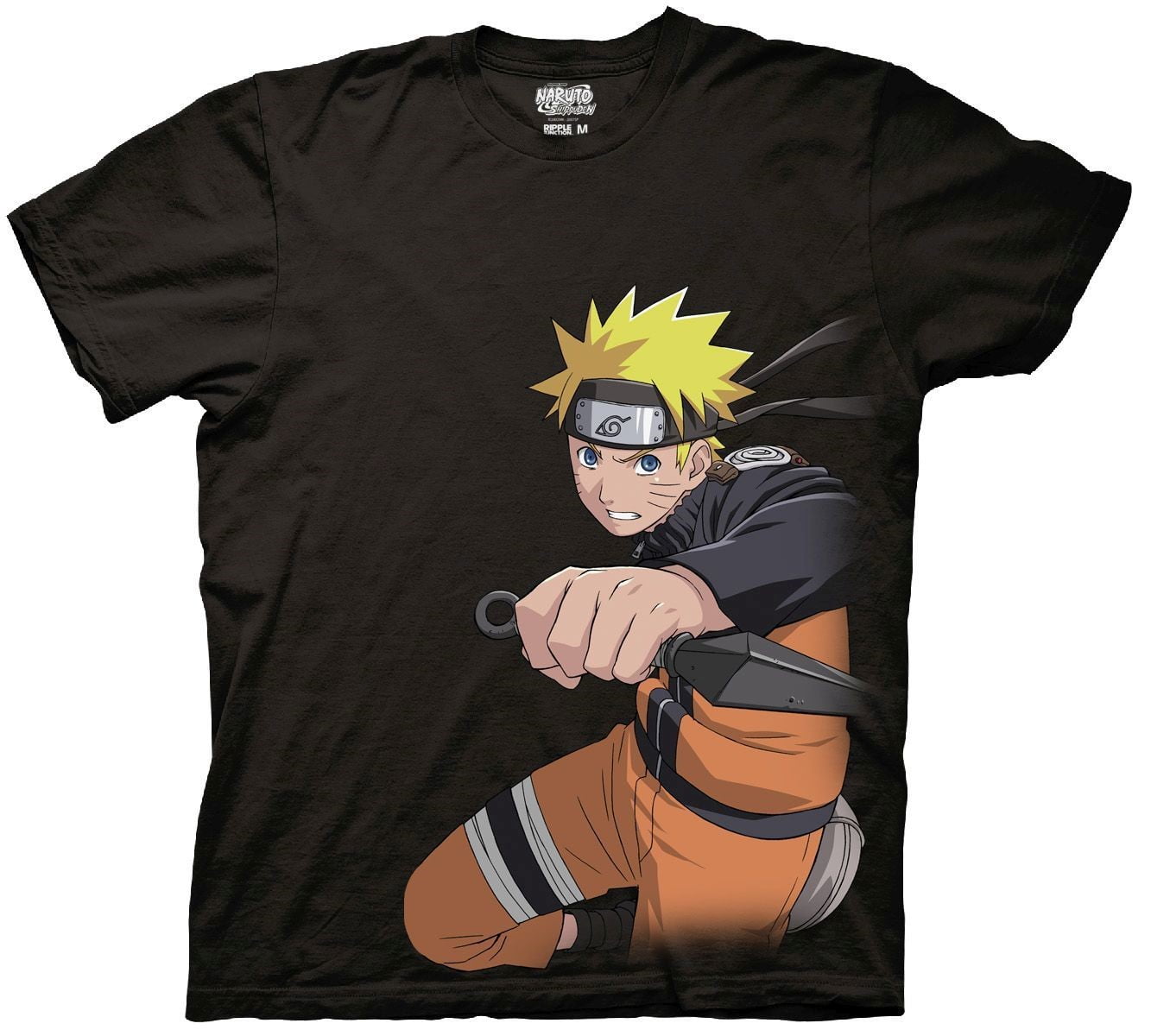 Naruto Shippuden - Naruto With Kunai Adult T-Shirt S - Walmart.com