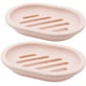 thumbnail image 1 of Paquete de 2 jaboneras con desagüe, jabonera, protector de jabón, fácil limpieza, secado, Stop Mushy Soap Pink Sailing Electrónica, 1 of 3