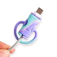 thumbnail image 4 of Mobile Phone Data Cable Protection Cover Silicone Cartoon Two-In-One Protection Wire Breakage Charging Wire Head Protection Cover, 4 of 6