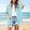 Light Blue, variant on Button Up Shirt Women Short Sleeve V Neck Open Front Shirt Jute Short Sleeve Shirts Casual Chiffon Blouses Flowy Lace Hem Boho Clothing Trendy 2026 Womens Blouses Casual Sky Blue,S
