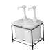 thumbnail image 4 of Dispensador de salsa y bomba Estación de bombeo de condimentos Dispensador de jarabe de condimentos 2L 2 Botellas, 4 of 9