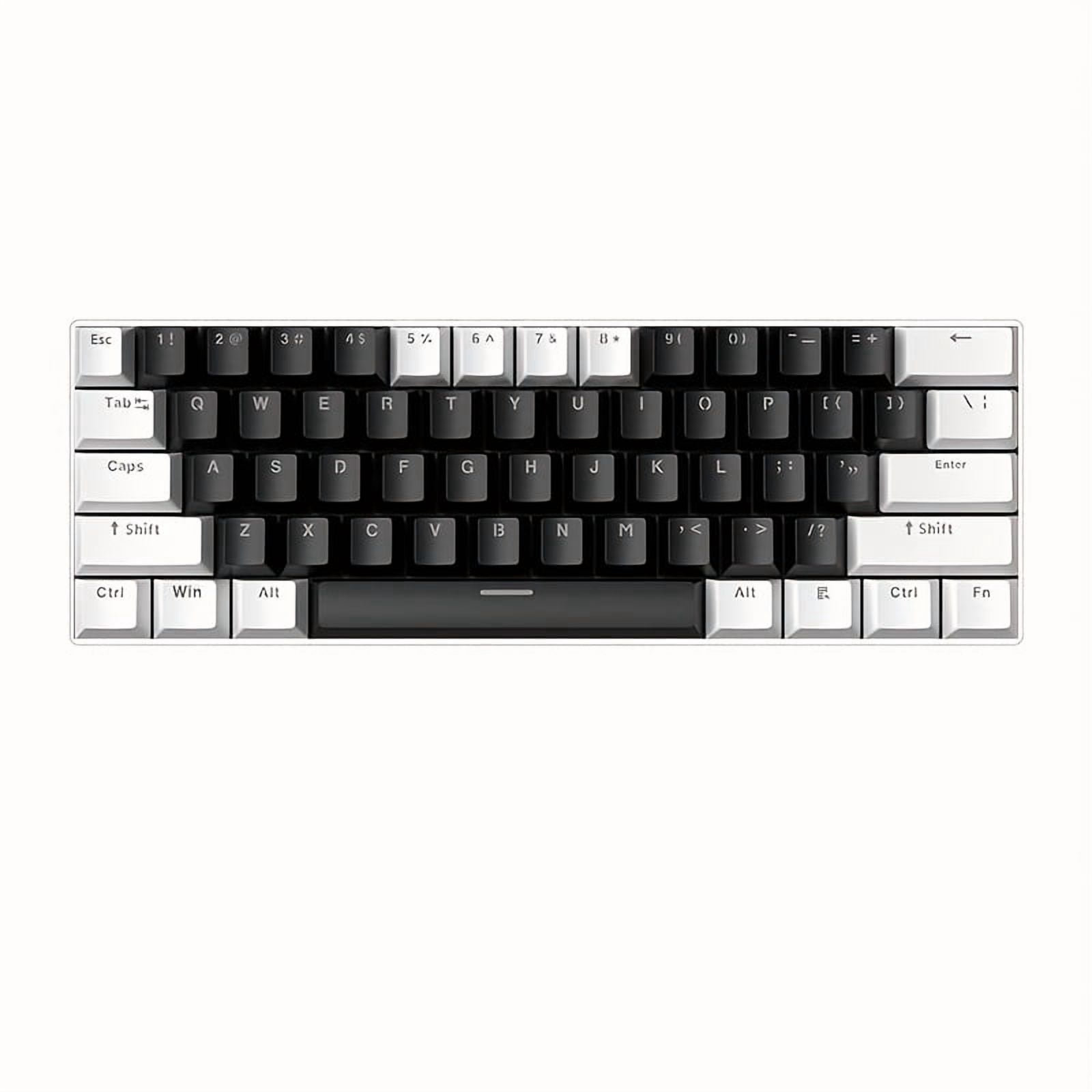 Fanruina Wired 60% Mechanical Gaming Keyboard, ultra-compact 61 keys layout with crisp blue switches