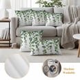thumbnail image 6 of Spring Green Leaves Outdoor Waterproof Pillow Covers, Watercolor Botanical Eucalyptus Vine Decorative Rectangle Throw Pillowcase Sofa Cushion Sham for Patio/Couch/Chair, 20"x12" 2 Pack, 6 of 8