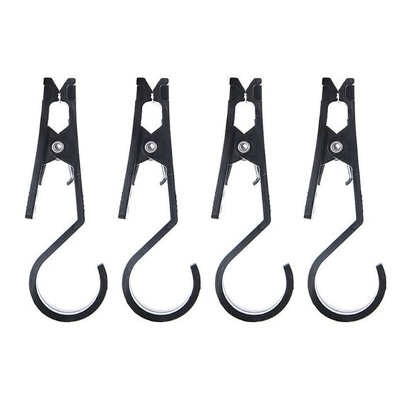 SIEYIO 4Pcs Heavy Duty Tent Lights Hook Canopy Clip Practical Clothespins Outdoor Camping Clip Tent Accessories Easy to Use