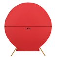 thumbnail image 3 of Efavormart 7.5ft Matte Red Round Spandex Fit Wedding Arch Backdrop Cover - 2-Sided Custom Fit Backdrop Stand Arch Cover, 3 of 11