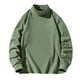 thumbnail image 2 of pstuiky hombres de manga larga, Camisa informal de manga larga con cuello alto y color liso para hombre, blusas de manga larga con cuello redondo, camisetas y tops camisetas de hombre xxxxl, 2 of 7
