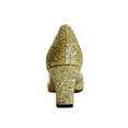 thumbnail image 4 of FLORAL Asha Women Wide Width Evening Dress Shoes for Wedding, Prom, Dinner GOLD 5.5, 4 of 6