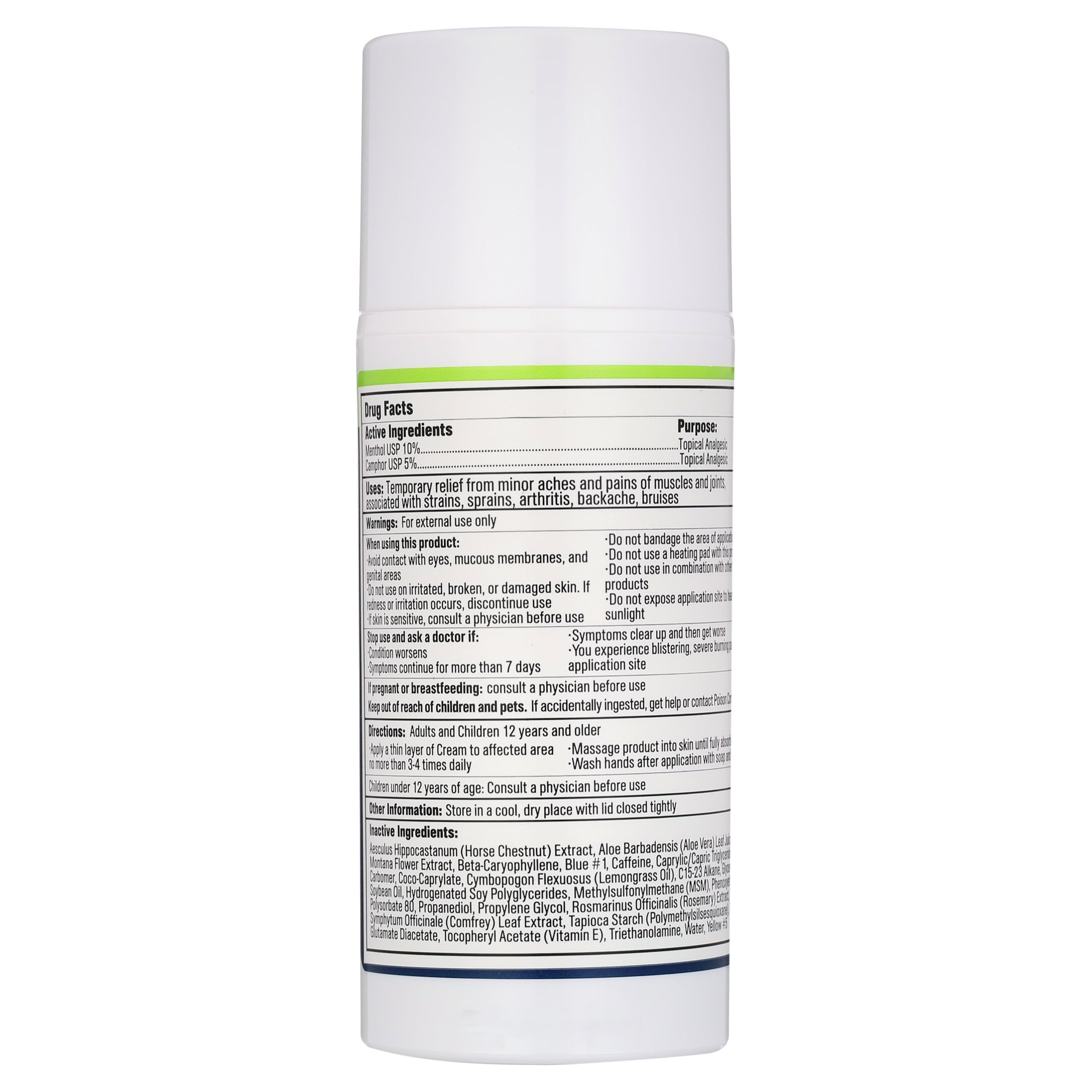 Level Select OTC Sports Therapy Cream; Topical Pain Relief 3.4oz