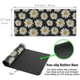 thumbnail image 6 of Big Mouse Pad Black Desk Pad Large Gaming Mousepads Pc Mouse Pads Office Items Non-Slip Rubber Base Waterproof with Stitched Edges 35.4 X 15.7 for Game Office, White Daisies, 6 of 7