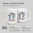 thumbnail image 3 of 15 fl oz Ceramic Mug, Falmouth, Massachusetts, Nobska Light, Contour, Dishwasher & Microwave Safe, 3 of 5