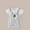 thumbnail image 2 of Zwiiyzr 0-2T Baby Clothes Rompers Toddler Boys Short Sleeve Cute Printed Color T-Shirt Round Neck Jumpsuit Romper White, 2 of 4