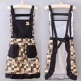 thumbnail image 3 of Delantal moderno para mujer de algodón impermeable y resistente al aceite, 3 of 3
