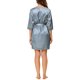 thumbnail image 3 of INSPIRAR CHIC Conjunto de Pijamas de Seda Satinada para Mujeres de 4 Piezas Top de Camisón Bata de Encaje Conjuntos L Azul Claro, 3 of 5