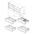 thumbnail image 3 of Winslow 6-drawer Dresser Smokey Walnut, 3 of 3