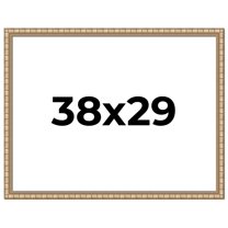 38x29 Frame Silver Real Wood Picture Frame Width 1.5 inches | Interior Frame Depth 0.5 inches |