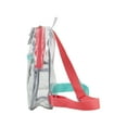 thumbnail image 6 of Eastsport Unisex Clear Mini Backpack, Coral Turquoise, 6 of 6