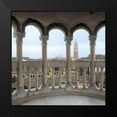 thumbnail image 2 of Blaustein, Alan 15x15 Black Modern Framed Museum Art Print Titled - Arches with Campanile Vista, 2 of 5