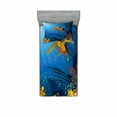 thumbnail image 2 of Ambesonne Ocean Fitted Sheet & Pillow Sham Set, Coral Reef Fish Turtle, Queen, Yellow Orange Navy, 2 of 3