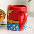 thumbnail image 2 of DC Comics Wonder Woman Uniform Glitter Ceramic Mug, 14 Ounces, 2 of 8