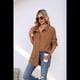 thumbnail image 5 of Camisas de con Botones para Mujer, Elegantes, Informales, de Larga, Holgadas, con Bolsillo, Color Caramelo, XXL, 5 of 9