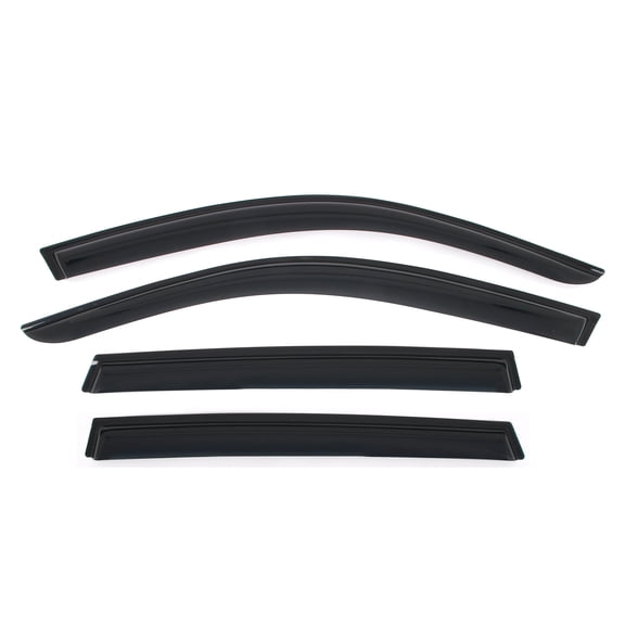 Ikon Motorsports Tape on Window Visors Compatible With 2019-2026 BMW G05 X5, Sun Rain Wind Guard Vent Shade Deflectors Acrylic Smoke/Tinted 4PCS