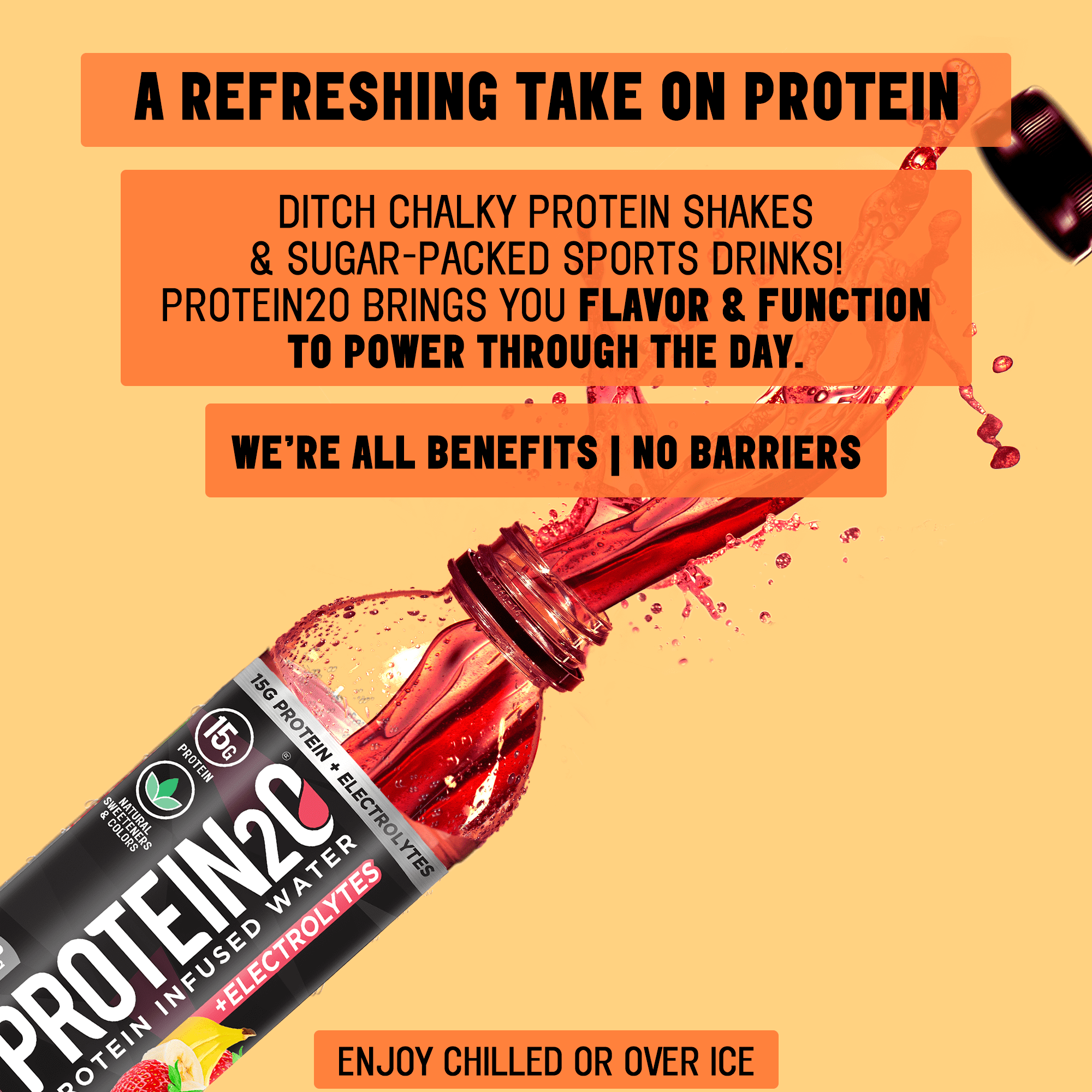 Protein2o 15g Whey Protein Isolate Infused Water, Ready To Drink, Gluten  Free, Lactose Free, No Artificial Sweeteners, Flavor Fusion Variety Pack