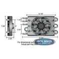thumbnail image 2 of Derale 15230 Dual Circuit Cooler With Fan Kit, 2 of 2