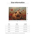 thumbnail image 5 of Yiaed Rose Cute Guinea Pig Print Blanket Throw Blanket Soft Cozy Flannel Blanket for Home Bed Sofa Couch Chair-50"x40", 5 of 6